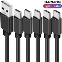 10pcs Fast Quick Charging Type C to USB A Data Charger Cable 1m 2M 3M Cables For Samsung Galaxy S10 S20 S21 Htc lg android phone