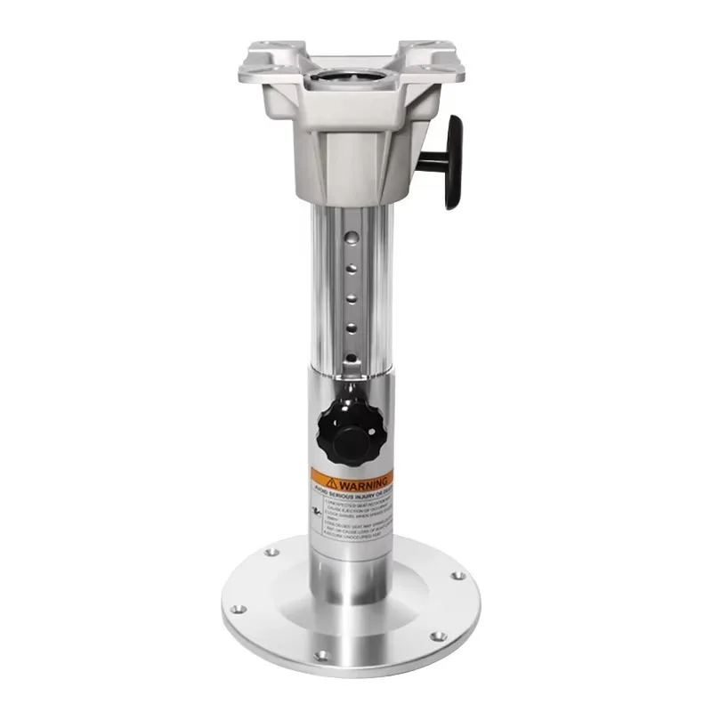 RV Adjustable Aluminum Marine Boat Seat Pedestal with the Rotating Function Adjustable Height Range 32.5-46cm