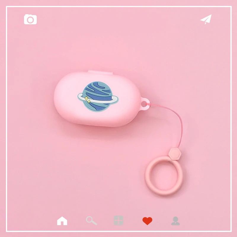 สำหรับ Realme Buds Q2S/Buds Q2/Buds Air 2 Neo การ์ตูนนักบินอวกาศหูฟังซิลิโคนกับจี้กล่องอุปกรณ์เสริม