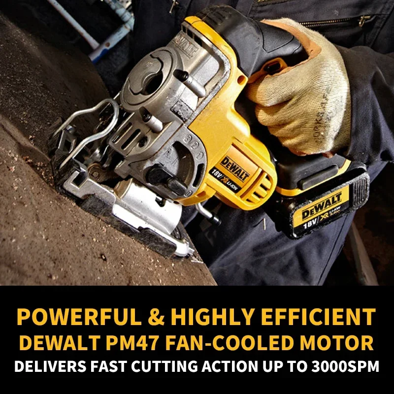 Dewalt Cordless Jig Saw DCS331 18V/20V MAX Power Tool 3000SPM Linear Curve Cutting Saws Rechargeable Wood Electric Scroll Saws