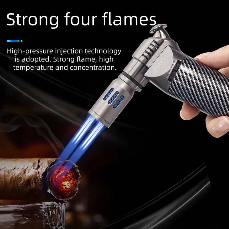 

Многофункциональный интегрированный металлический прочный пистолет-распылитель, ветрозащитный прямой синий пламя, замок в один клик, пожарная зажигалка для барбекю на открытом воздухе