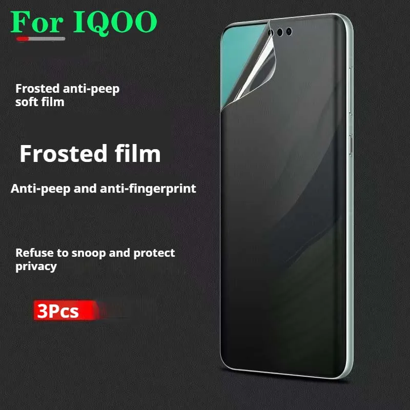 Z9 Turbo Privacy Screen Protector For IQOO NEO9 sPro NEO8 Pro Matte Hydrogel Film IQOO Neo7 Soft Antipeeping IQOO12Pro IQOO11/10