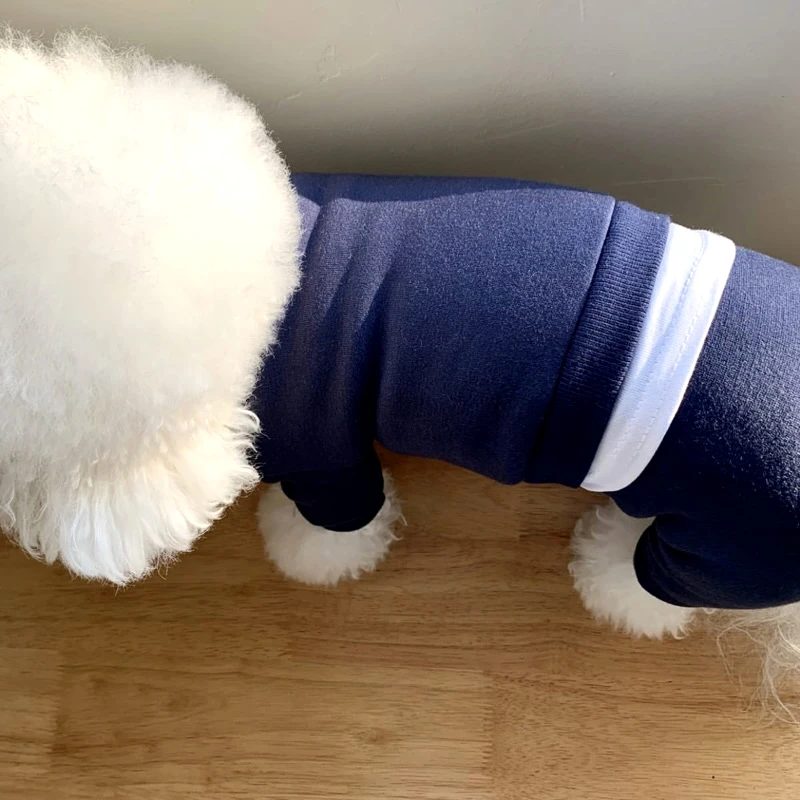 Puppy Cartoon Clothes Summer Pet Home Clothes Teddy Cat Pullover Soft Dog Clothes Four Seasons General Four Foot Clothes