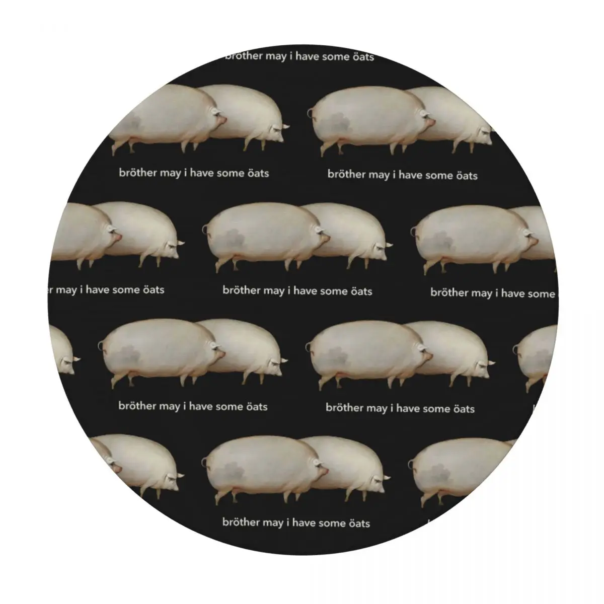 Brother May I Have Some Oats, Classic Mem Waterproof Round Tablecloth Oilproof Table Cloth for Kitchen Events Dining Table Cover