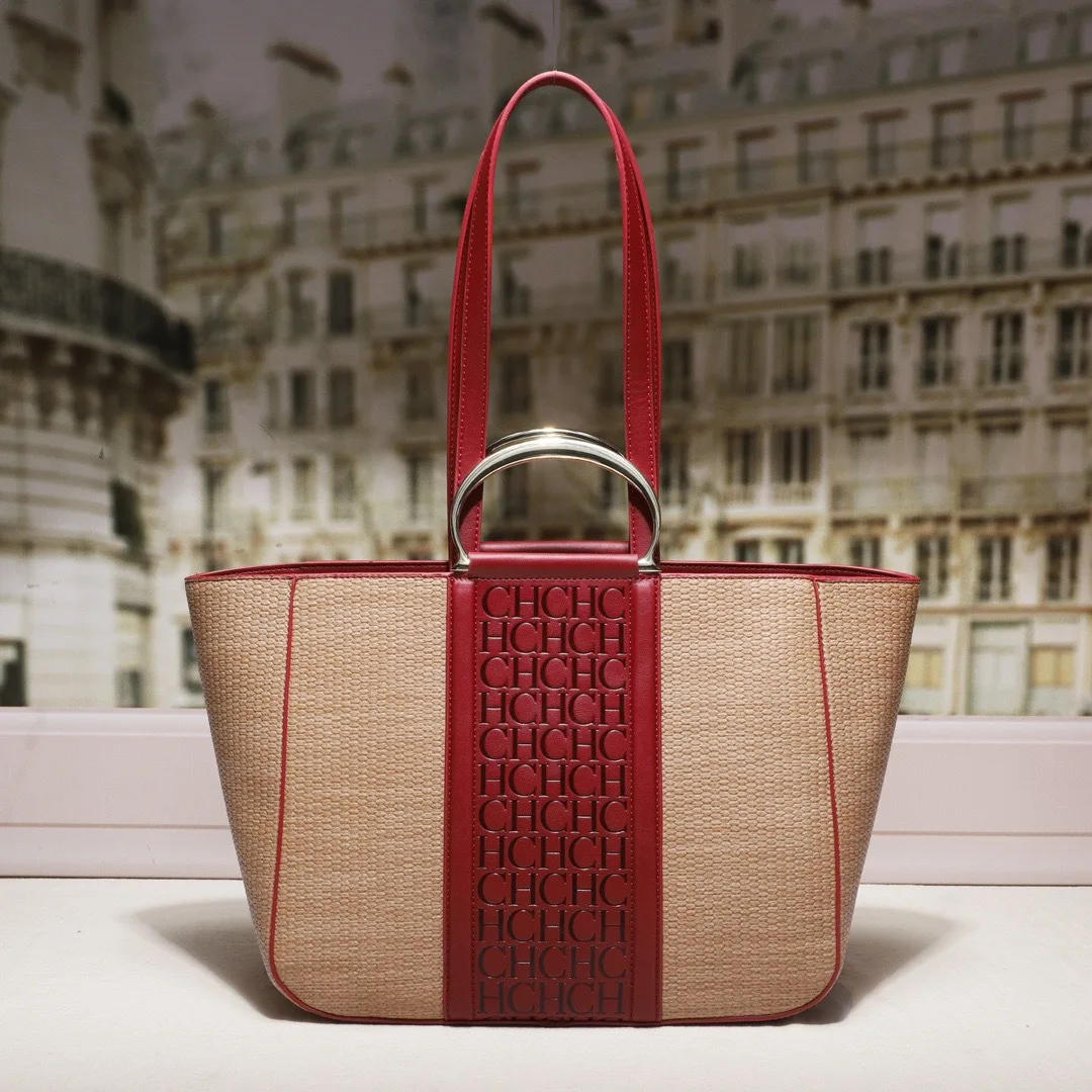 Large CapacityTote BagNewOriginalStraw BagFashionOfficeSingle ShoulderHandheldWomen Bag