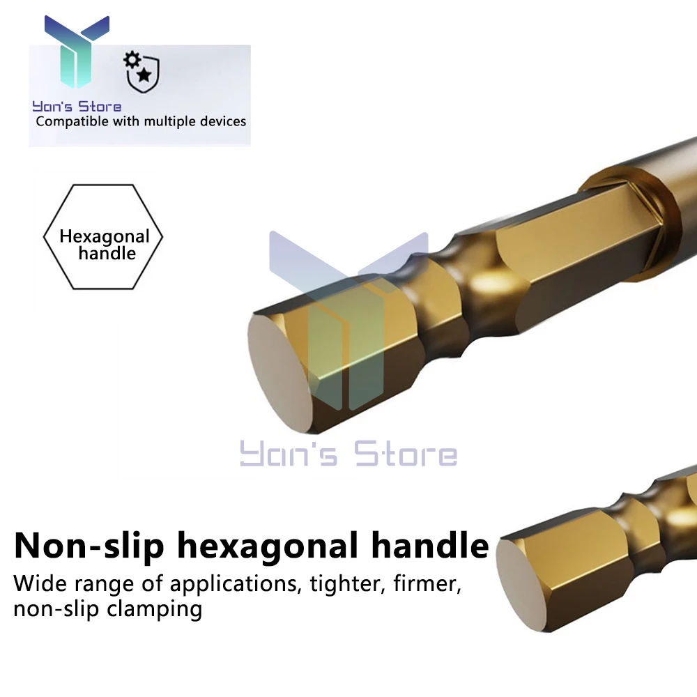 Tile Drilling Drill Bit Glass Cement Concrete Metal Marble Special High Hardness Four-Edged Alloy Drill Bit Dry Drilling 5-10mm