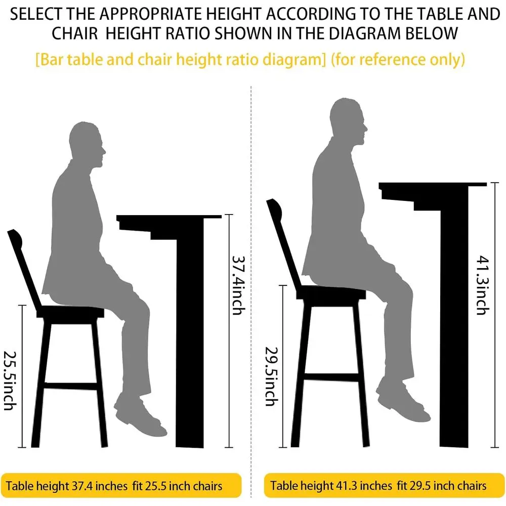 مقعد محمول مبطن بالجلد قابل للطي مع ظهر، مقعد طويل قابل للطي لارتفاع طاولة المطبخ