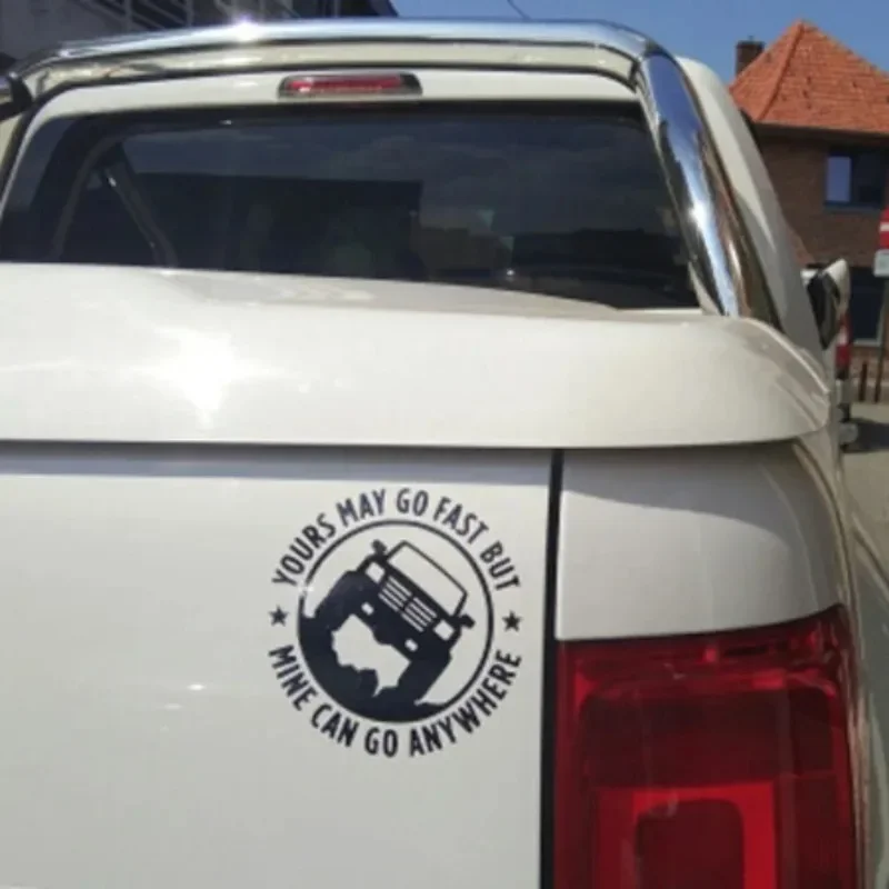 1 x stilvolles Off-Road-Truck-Humor-Logo – Abenteuer-Stil-Aufkleber für Auto- und Motorrad-Außendekoration