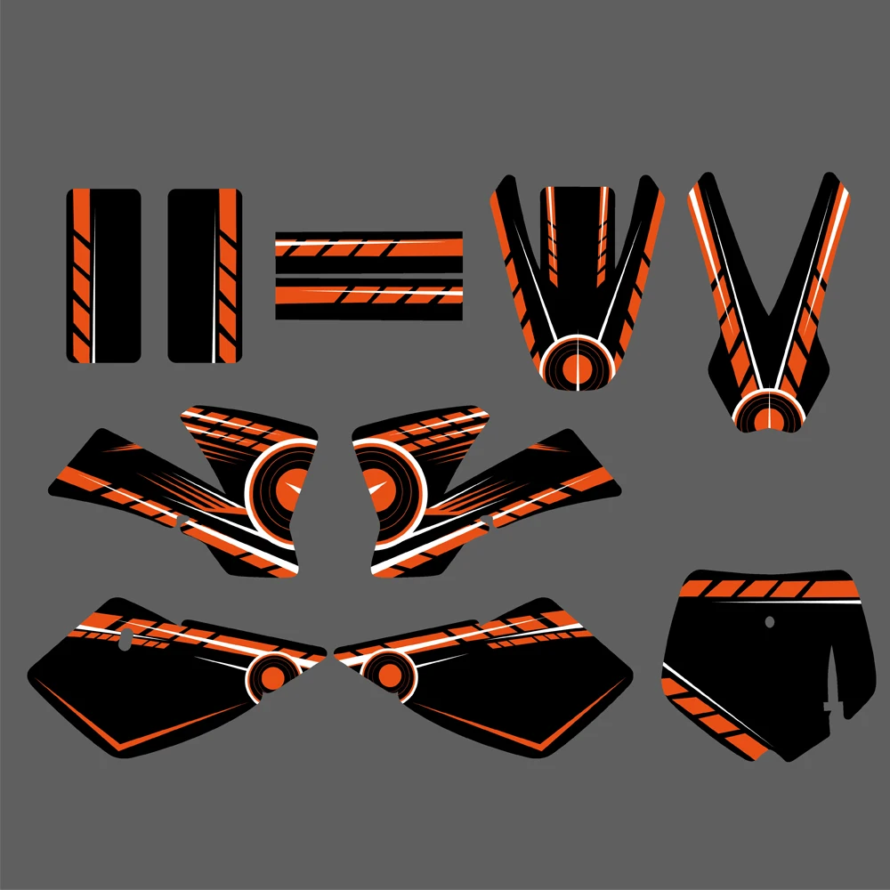 NICECNC Fairing Graphic Background Decal Sticker For KTM SX50 KTM50 SX 50 2002 2003 2004 2005 2006 2007 2008 Customize