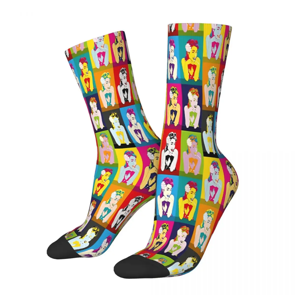 

Pop Art Pin Up Pop Art Socks Male Mens Women Summer Stockings Hip Hop