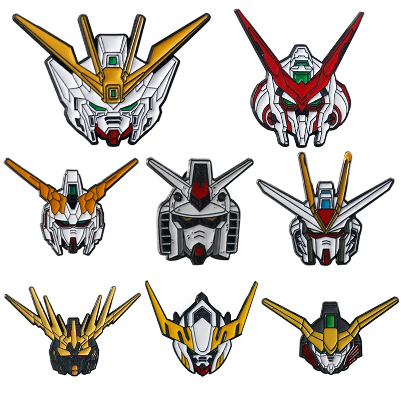 Mobile Suit Gundam Robot Brooches: Unicorn, Strike Gundam, Freedom Gundam Mobile Suit Badges – Bags & Accessories
