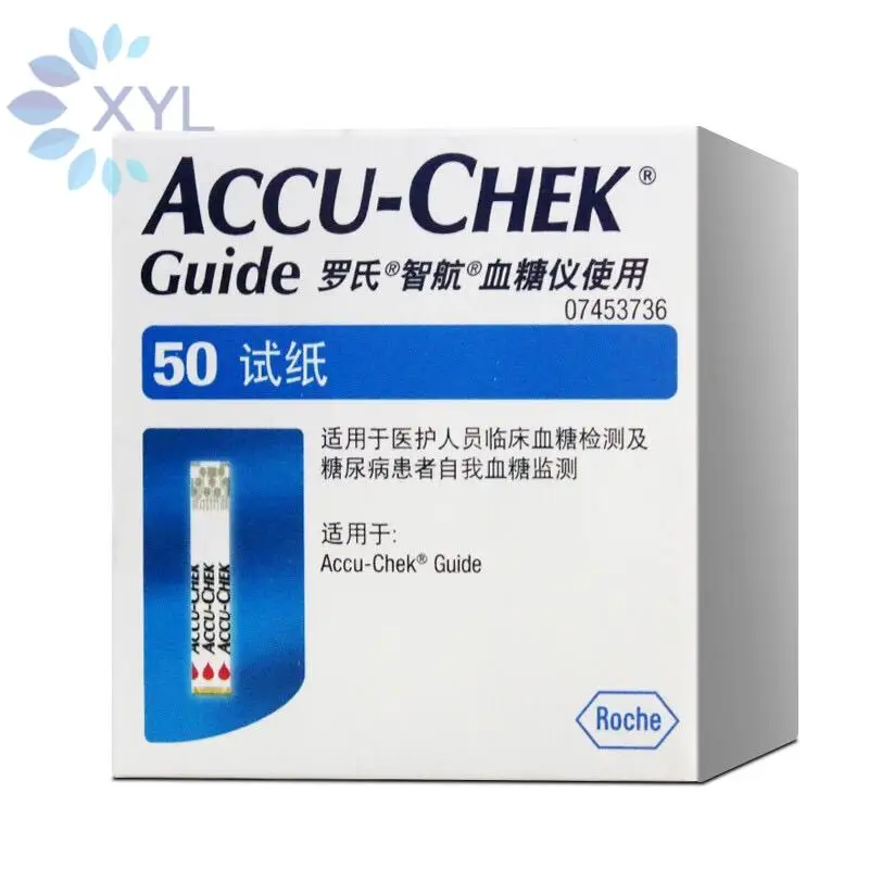 

Accu-chek Guide Blood Glucose Test Strips 50/100pcs German Roche Medical Blood Glucose Home Measuring Instrument Test Strips