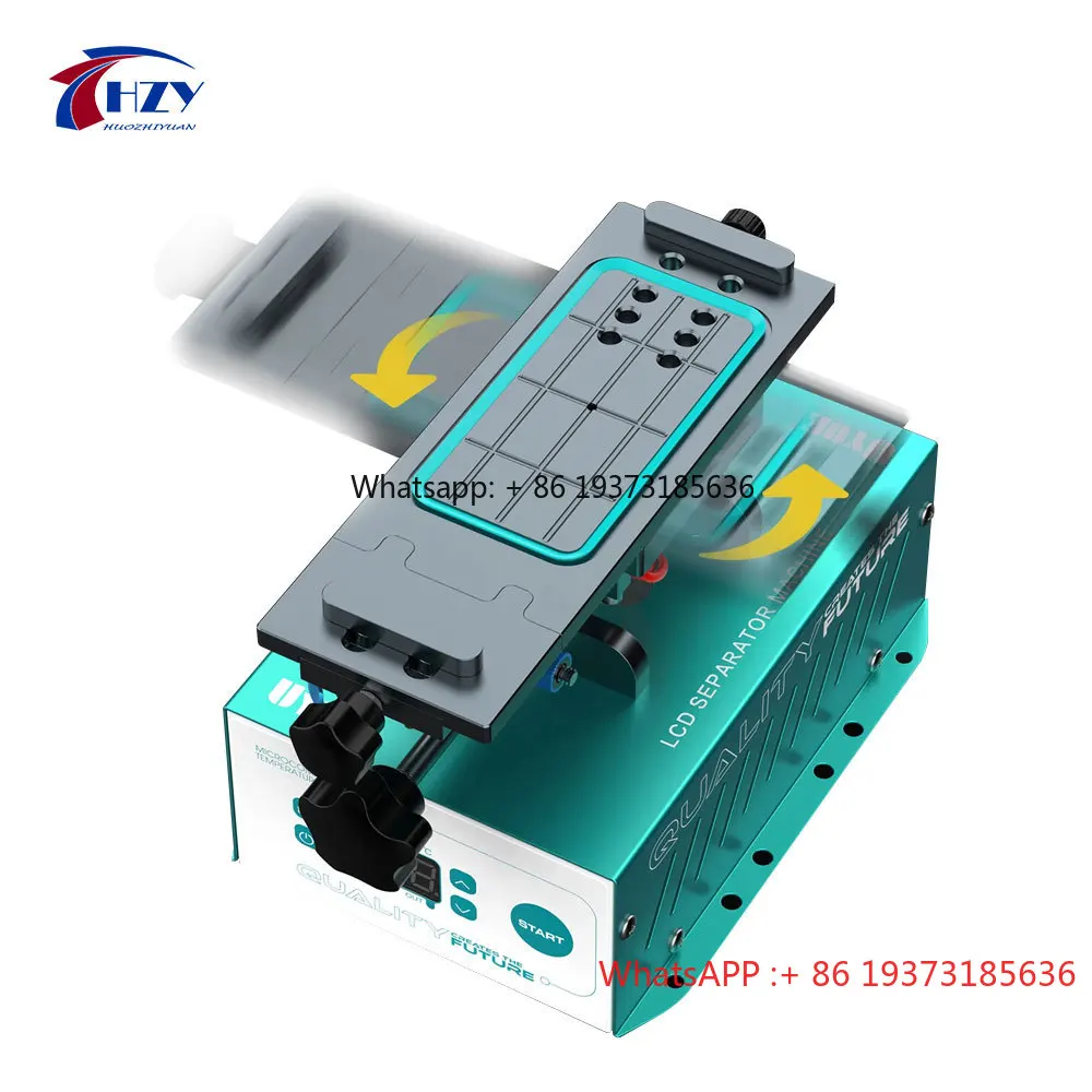 UYUE 958S-3 лучшая отдельная машина для ЖК-экрана, встроенный вакуумный сепаратор для 7-дюймового инструмента для ремонта экрана, сегментатор с вращением на 360 градусов