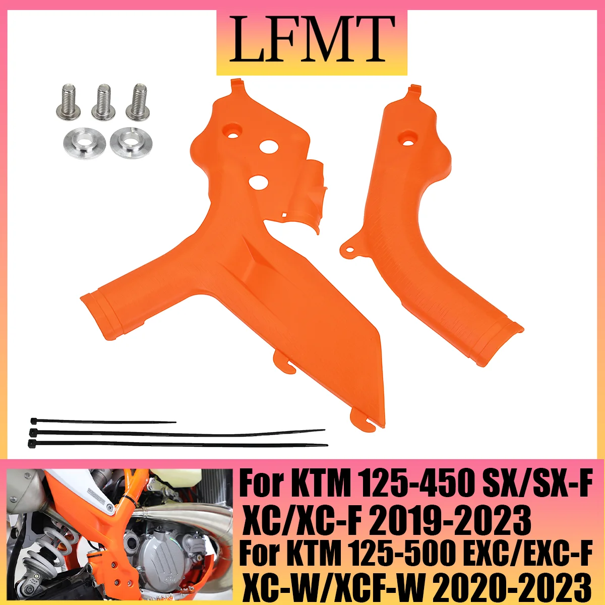 2022 NEW Frame Protection Protector Set For KTM SX SXF XC XCF XCW XCFW EXC EXCF SIX DAYS TPI 85 125 150 250 300 350 450 500 501