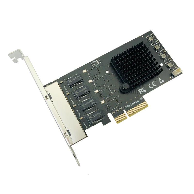 Adaptateur de carte réseau PCI Express, 4 ports, 2500Mbps Gigabit, 10 Mbps, 100 Mbps, 1000Mbps, RTL8125B, RJ45, ordinateur filaire, dongle LAN PCIE PCI-E 2.5G