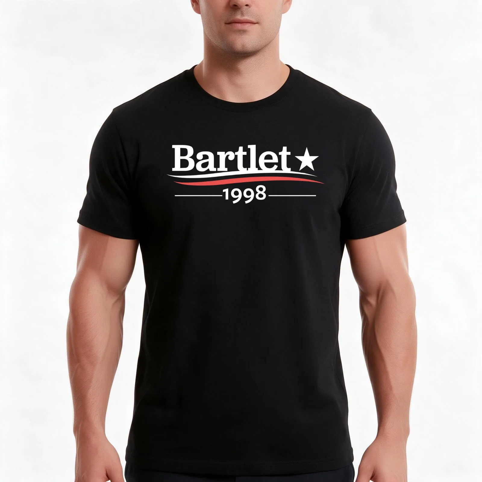 WEST WING Shirt President BARTLET Bartlet 1998 Bartlet For America T-Shirt, Summer Casual Cotton Tee, Oversized Streetwear Tops