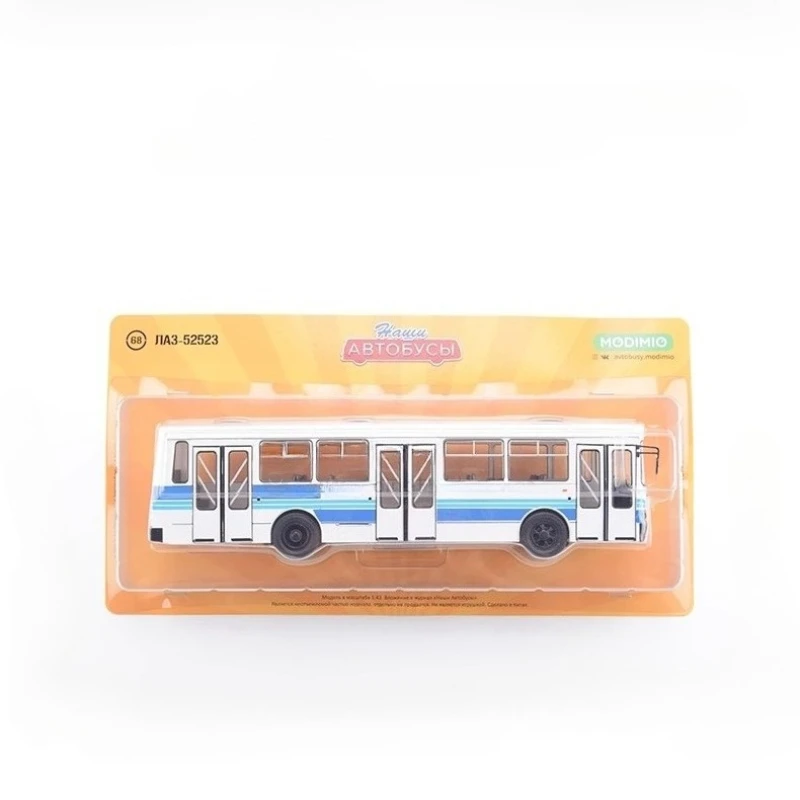 New 1/43 Ukrainian Bus Model LAZ-52523 Large Passenger Bus Simulation Bus Collection Toy JAVN068 Static Model Boy Toy Gift
