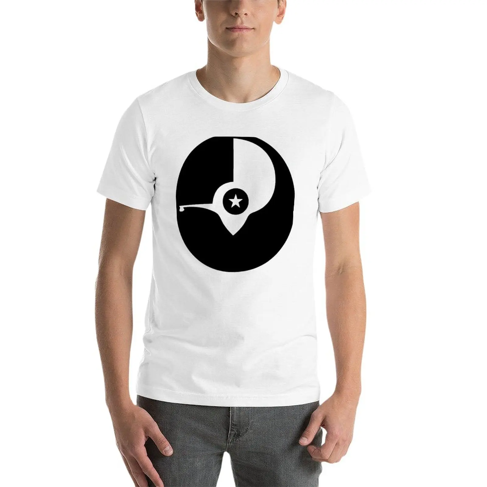 New yap island flag design T-Shirt korean fashion vintage clothes fitted t shirts for men