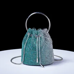 Women's bag 2024 bucket bags Women's inlaid diamond bag Fashion dinner women luxury single shoulder designer handbags