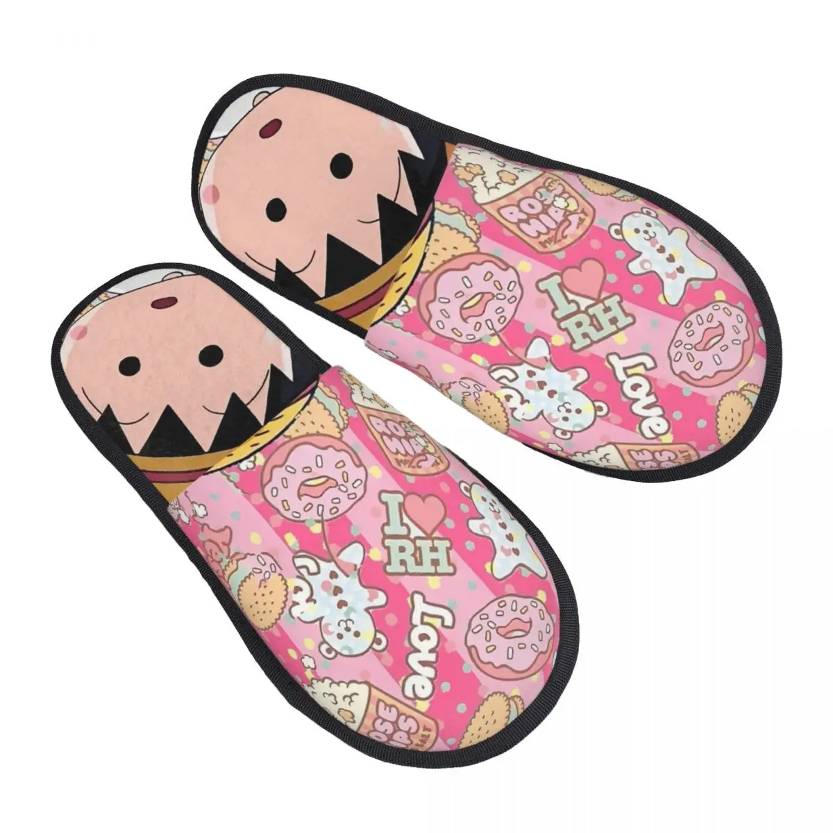 

Custom Print Women Cherry M-Marukoes Cartoons House Slippers Soft Warm Manga Memory Foam Fluffy Slipper Indoor Outdoor Shoes