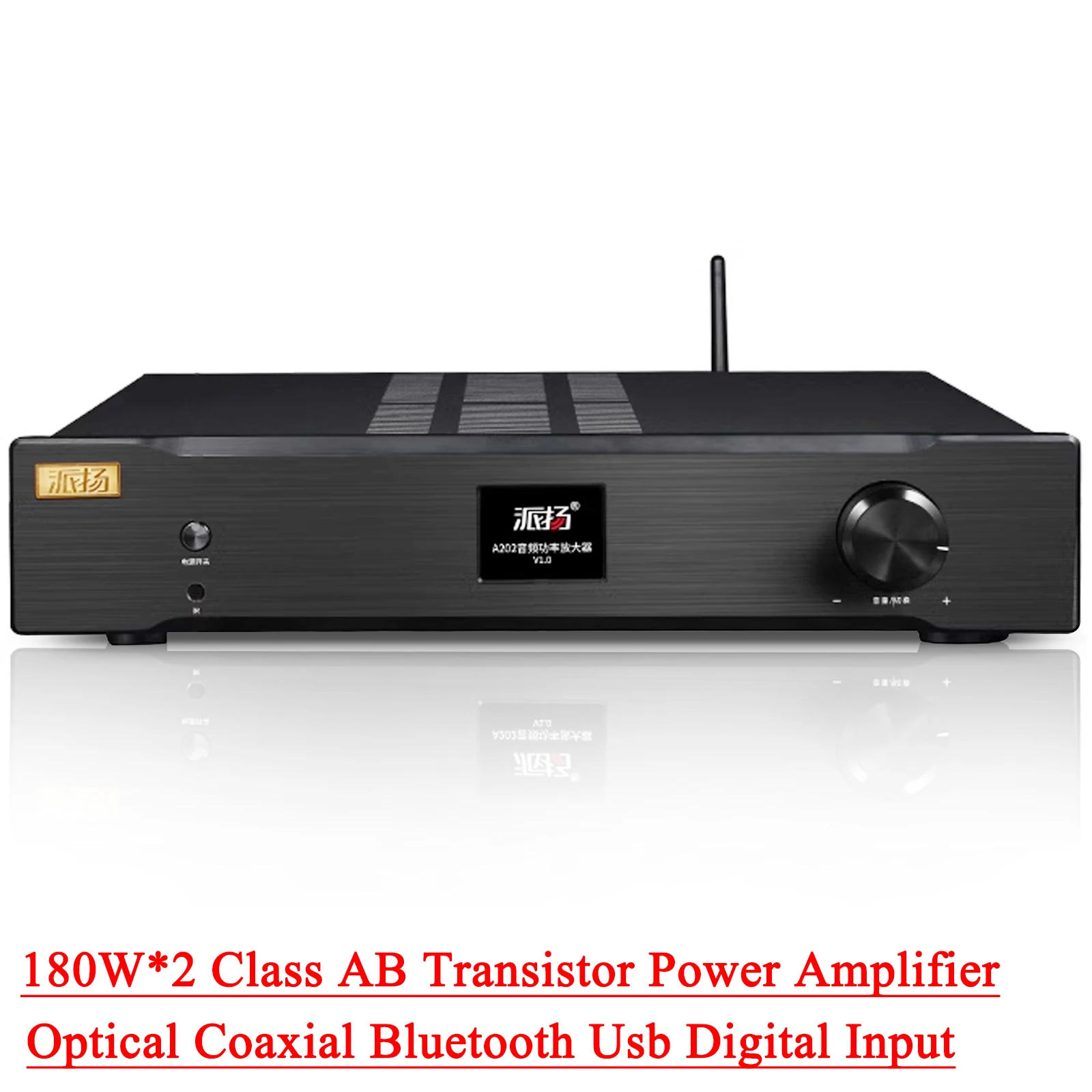 SUQIYA A202 Integrated Audio Power Amplifier 180W*2 Pure Post-stage Hifi Fever Amplifier with Decoding