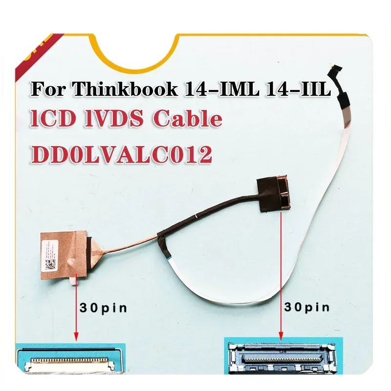 Nuevo cable LCD para Lenovo thinbook 16-mas-iil LCD LVDS cable culo LVA 30pin cable LCD dd0lvalc012