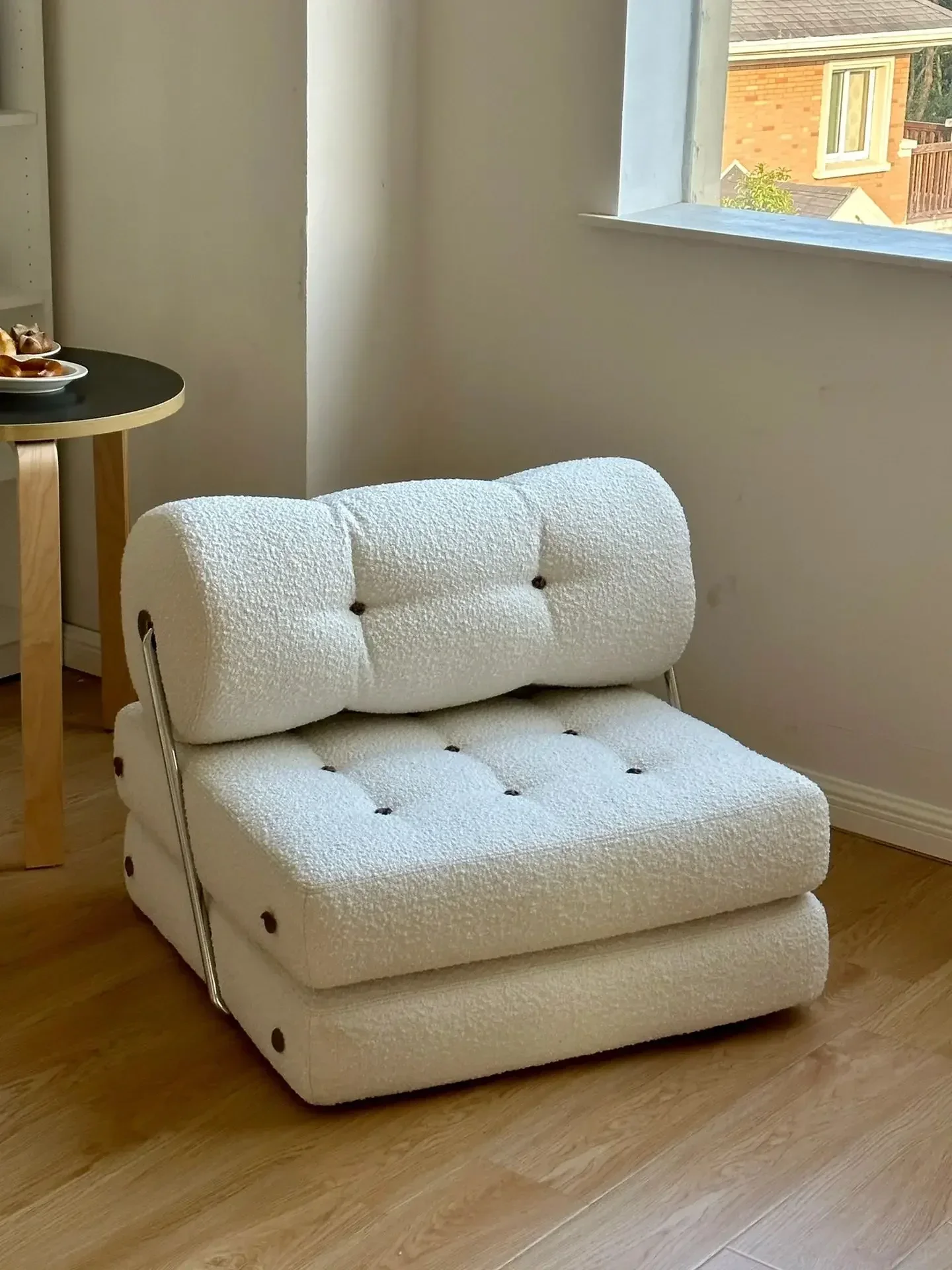 FG10Furniture/Lambswool Tofu Block Fried Glutinous Rice Cake Stuffed with Bean Paste Balcony Sofa Bed Nine-Tier Cake Sofa