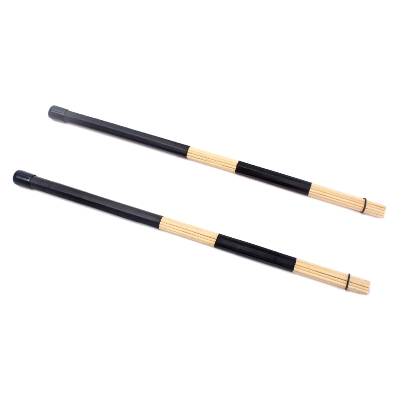 Jazz Drum Sticks with Smooth Grip Durable Bamboo Drumsticks Musical Instrument Percussion-Accessories Gift for Men Women