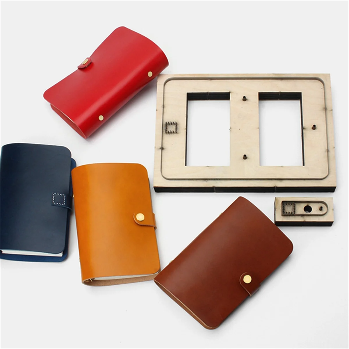 

A32P_A6 Notebook Leather Cutting Die Punching Template Handbook Making Cutting Die DIY Loose-Leaf Book Leather Tools