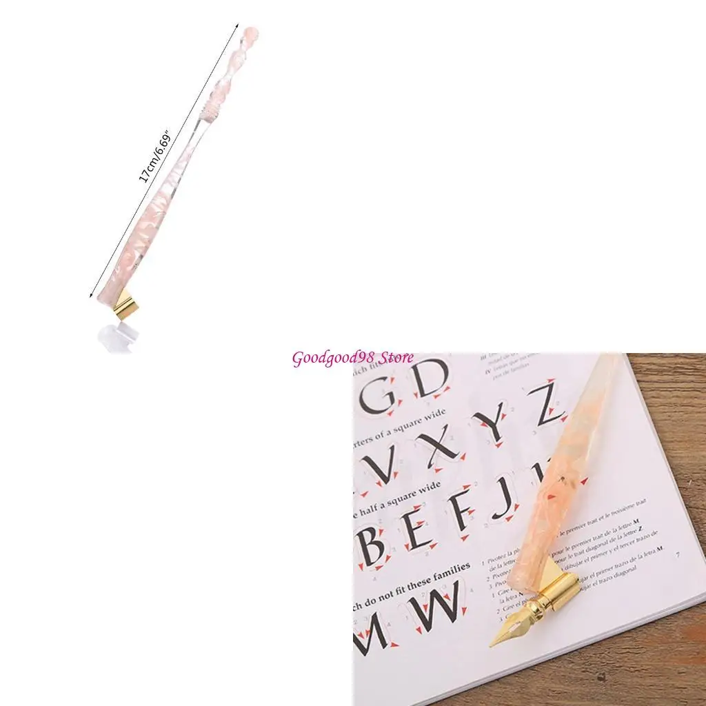 

Dip Pen Nib Holder Resin Pen Nib Holder Adjustable Metal Flange for Beginner Artist Art Drawing