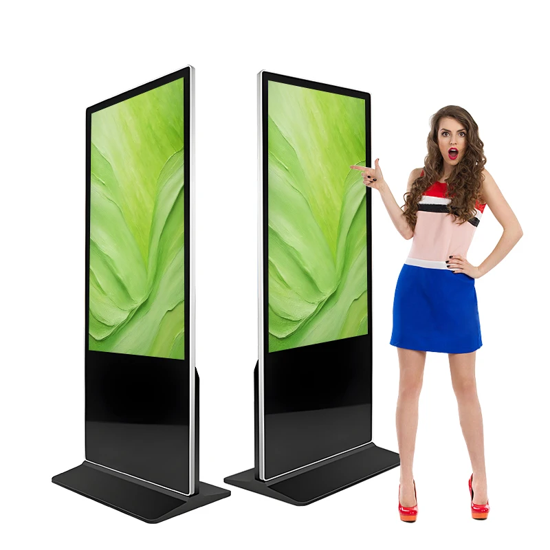 آلة إعلانية عمودية مقاس 43/55/65 بوصة تعمل باللمس ومشغل LCD عالي الوضوح #1
