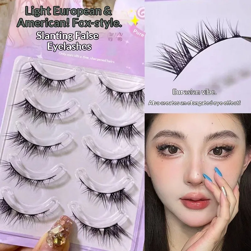 5 Pairs Winged Fals…