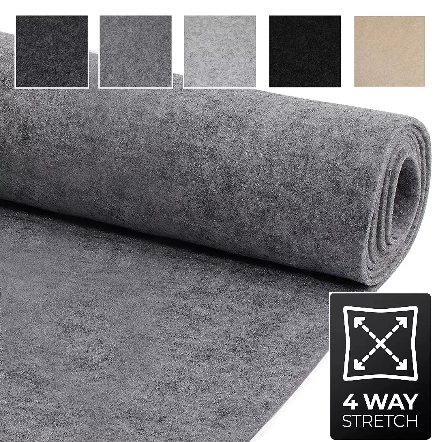 RV Lining Carpet Sky Felt Fabric Renovate Upholstery Mat Carpet Flame Retardant For VW T6 5 Transporter Caddy Transit Trimfix