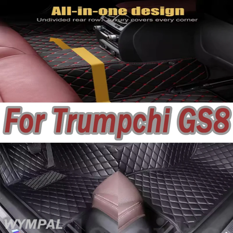 

Luxury Car Floor Mats For GAC Trumpchi GS8 Seven Seats 2020 2021 Custom Auto Foot Pads Automobile Carpet Cover Interior Accessor