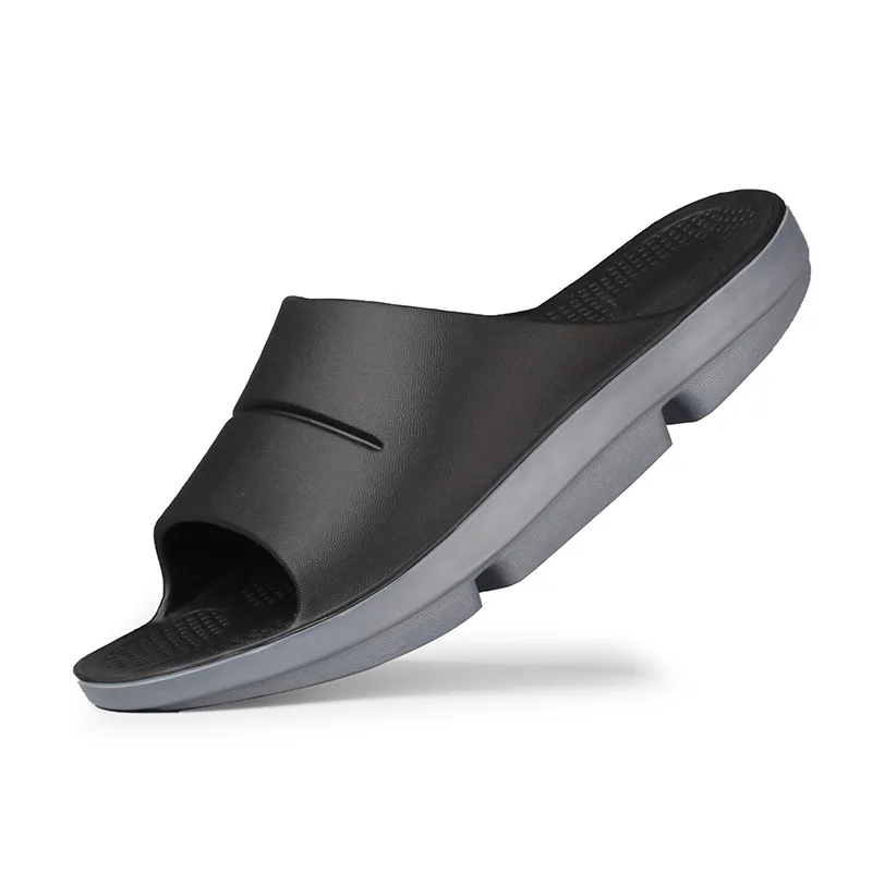 

Летние мужские тапочки из ЭВА, искусственная кожа, толстая подошва, пляжная обувь, арочные тапочки, амортизация, большой размер, европейские 40-47