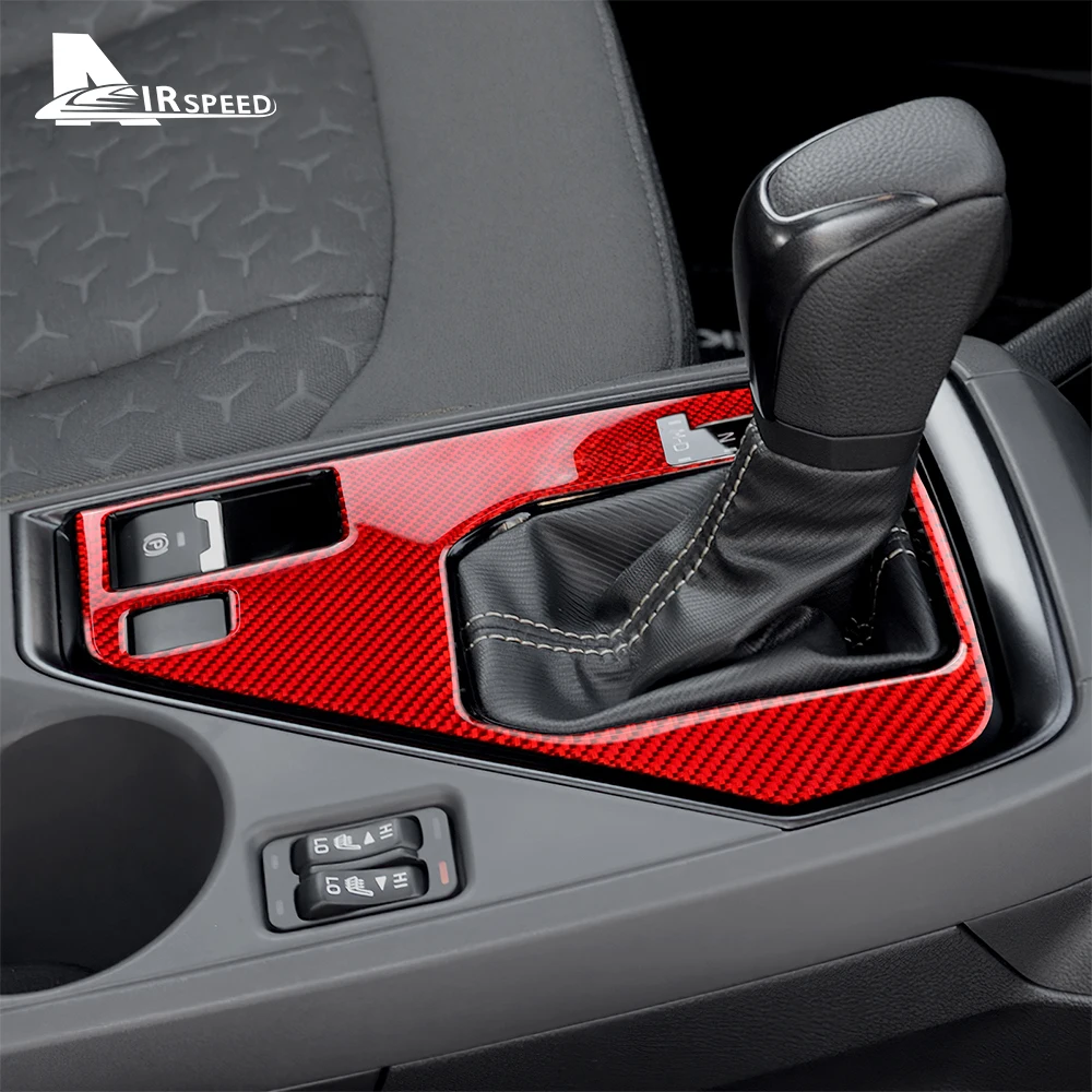 For USDM For Subaru Crosstrek Impreza 2024 Real Soft Carbon Fiber LHD Sticker Car Gear Shift Panel Interior Trim Accessories