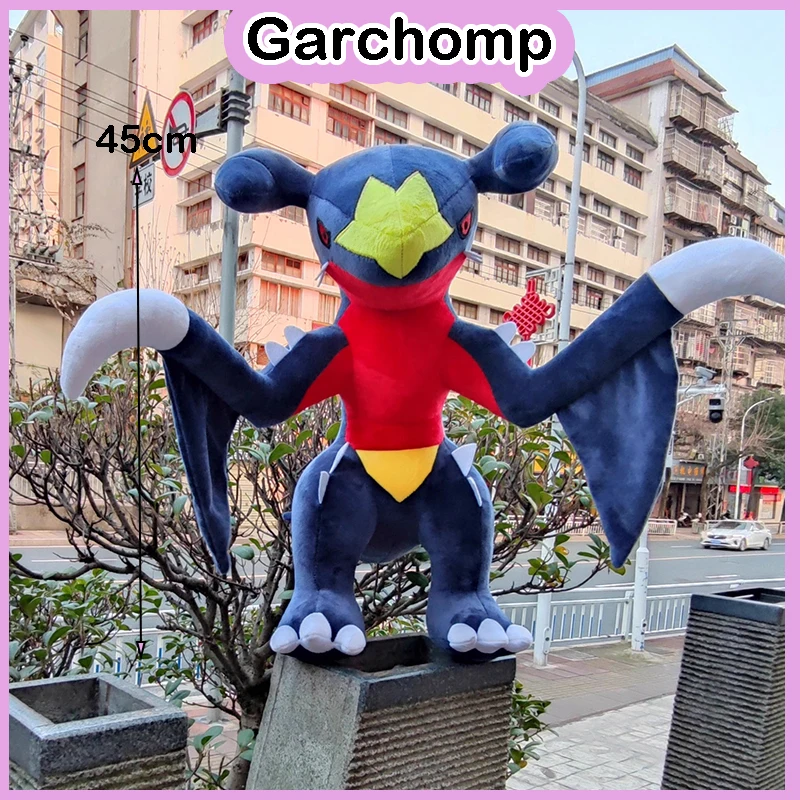 

Pokemon X-Y Garchomp Gabite Plush Toys Giant Pokémon Anime Plushie Dolls 45cm Kawaii Pillow Stuffed Birthday Gifts for Children