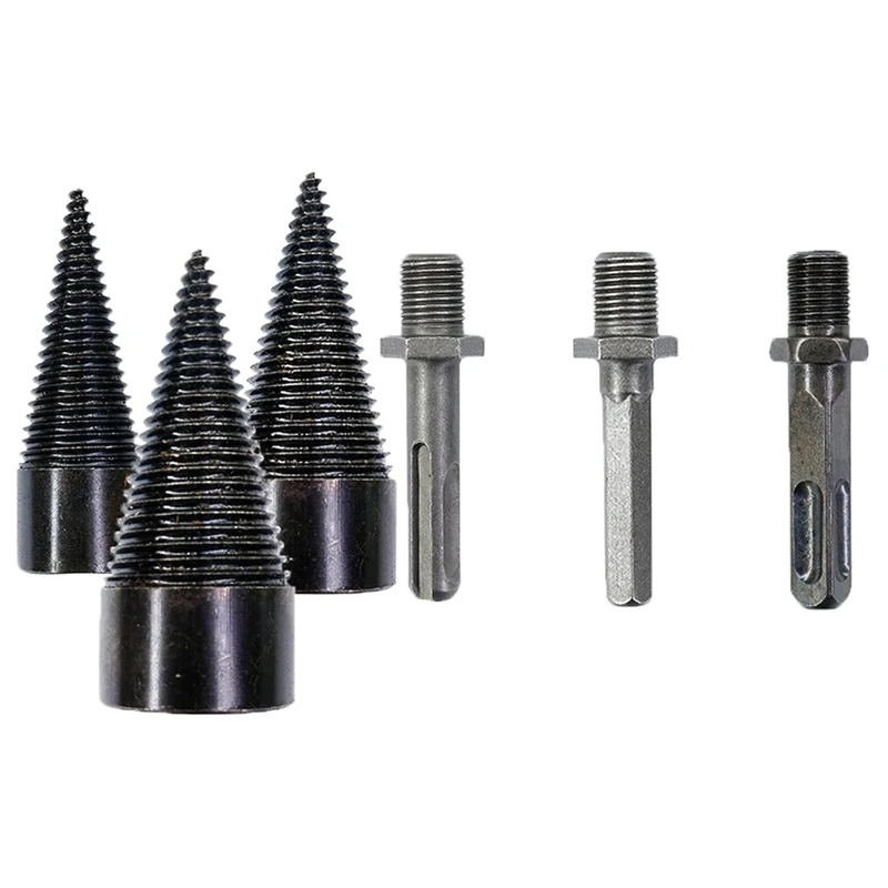 

Easysplit Drill Bit, Heavy Duty Cone Drill Bit, Firewood Drill Bit Wood Splitter 32/42/45Mm