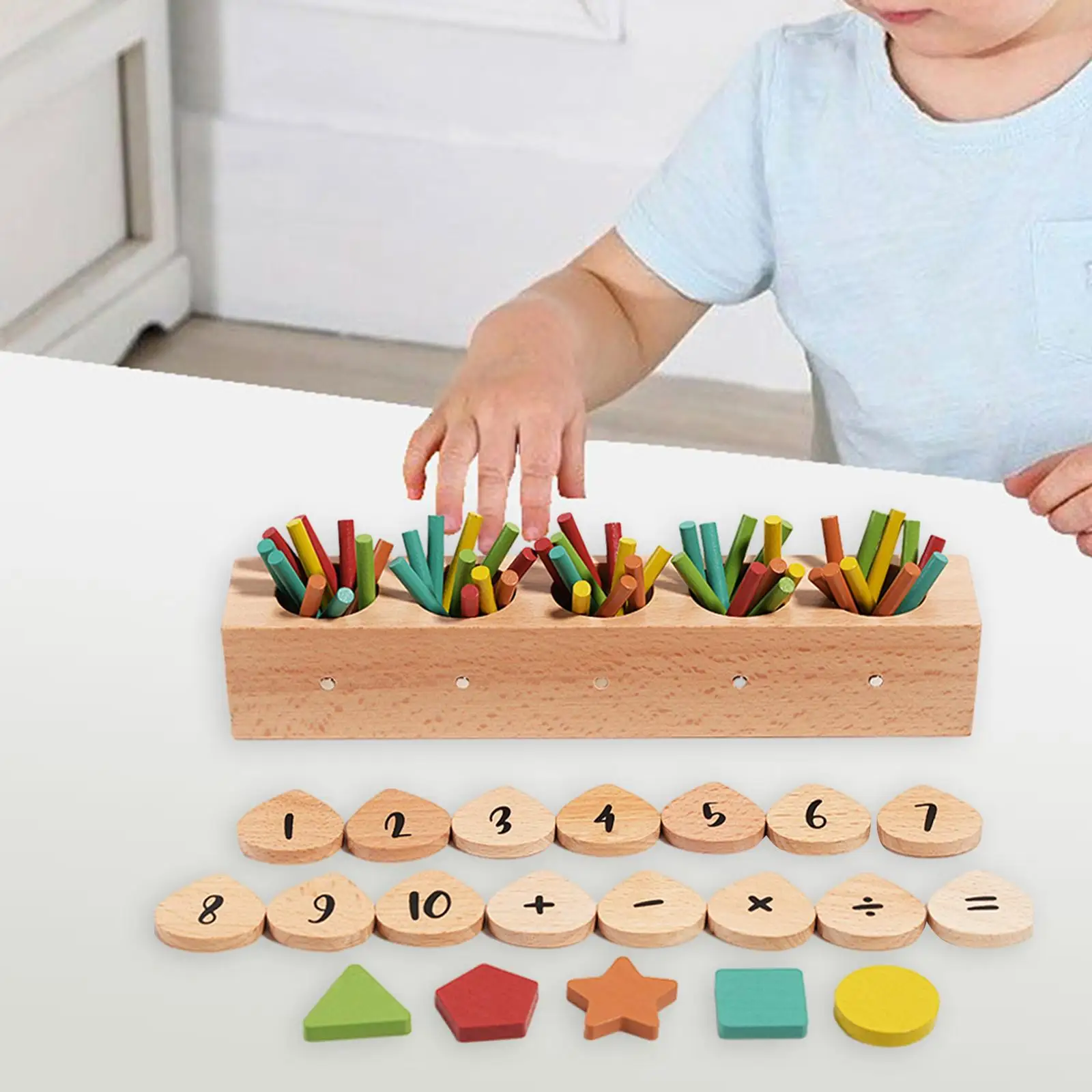 Color Sorting Toys Educational Toy Learning Fine Motor Skills Math Educational Toy for Ages 2~4 Kids Children Birthday Gifts