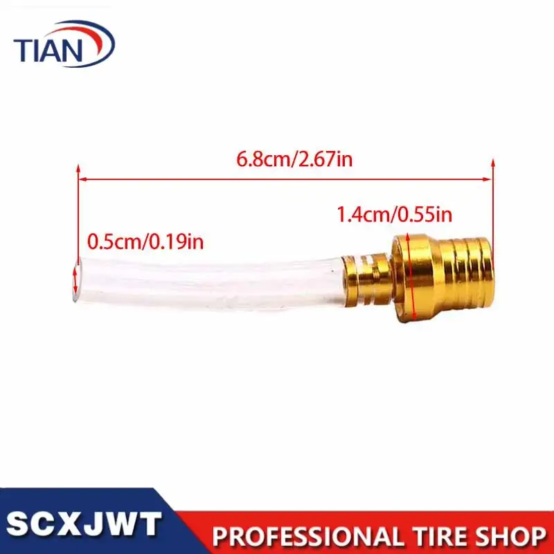 Motorcycle fuel tank vent golden connector transparent hose,suitable for off-road motorcycle maintenance module parts