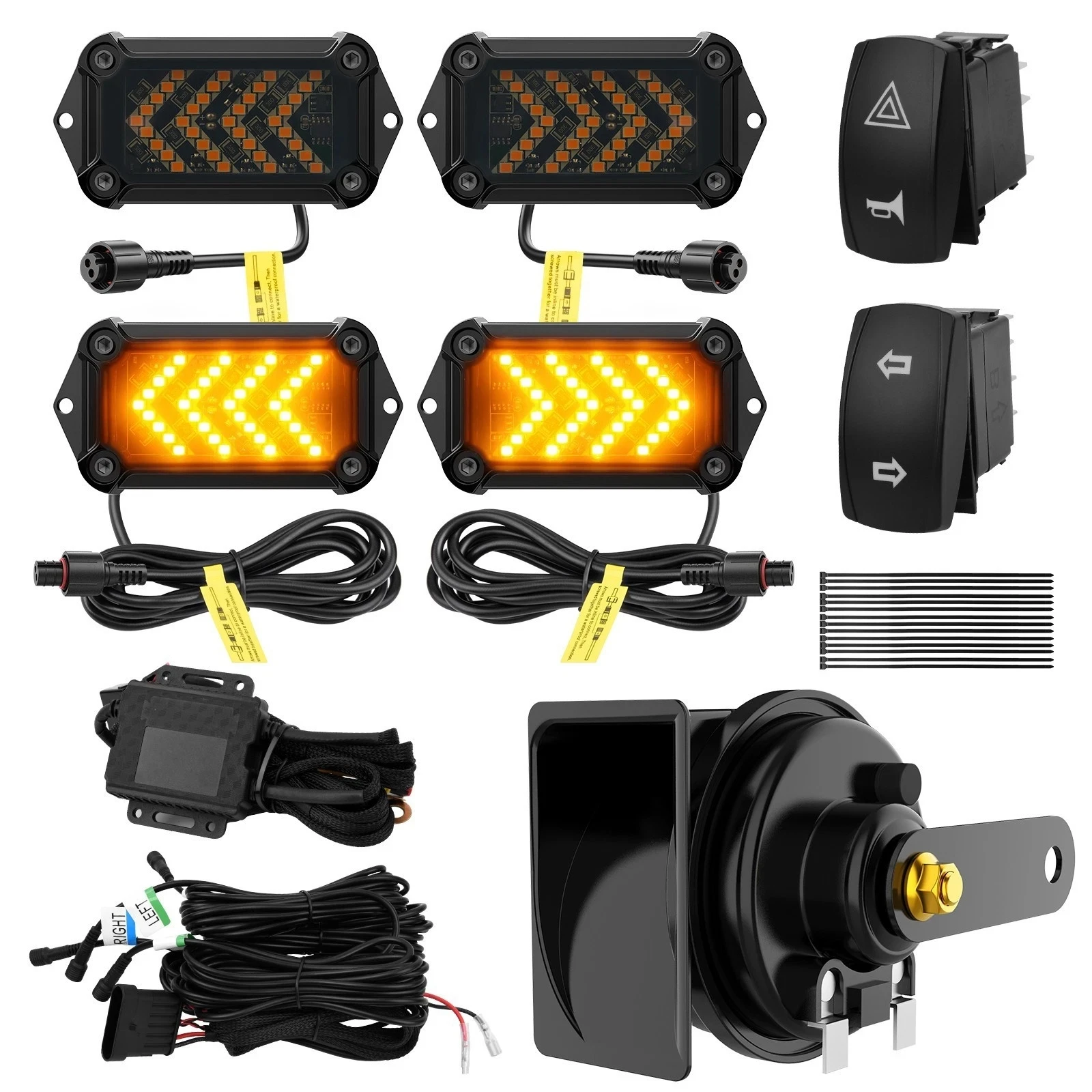 TURN SIGNAL STREET LEGAL KIT FOR POLARIS RANGER 1000 XP NORTHSTAR RIDE COMMAND Universal UTV Turn Signal Horn Street Legal Kit