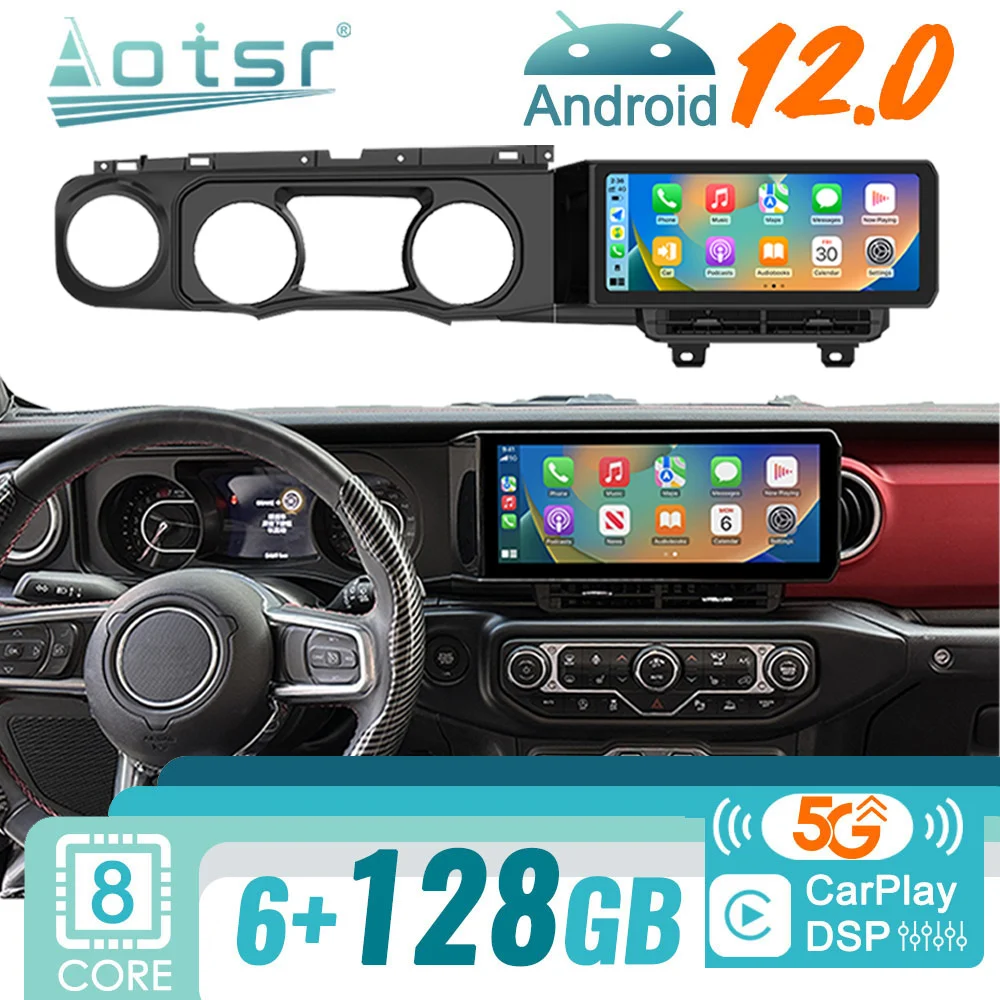 

For Jeep Wrangler JL Gladiator 2018 -2021 Android Car Radio 2Din Autoradio Stereo Multimedia Video Player GPS Navigation Unit