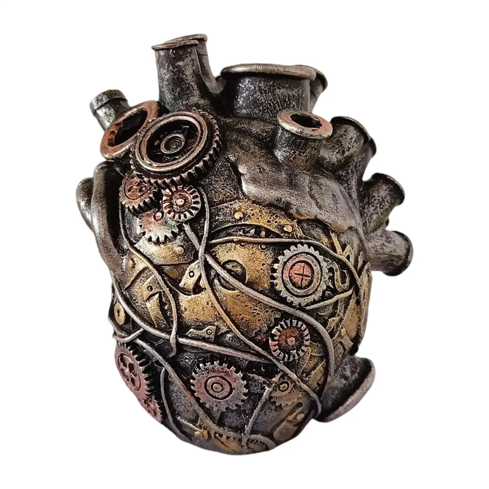 Heart Vase Fun Vases For Flowers With Multiple Holes Resin Modern Anatomical Heart Design Plants Pot Centerpieces For Home Decor