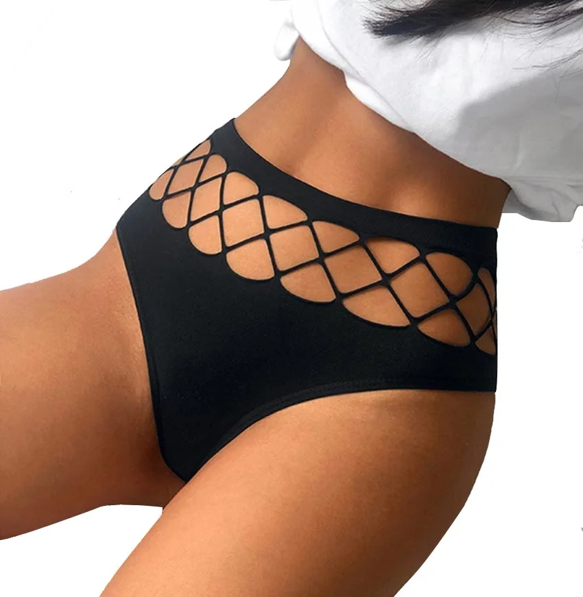 

Women's T Pants Underwear Sexy Fishnet Hole Hollow Sports Women's Triangle Thong Fitness Sexy Underwear Women's Seamless