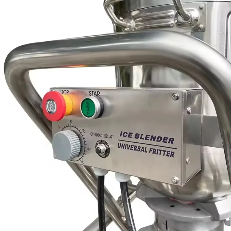 Ice Crusher, Stainless Steel Blender, Smoothie Maker, Fruit Juice Mixer, Heavy Duty Electric Grinder view 3