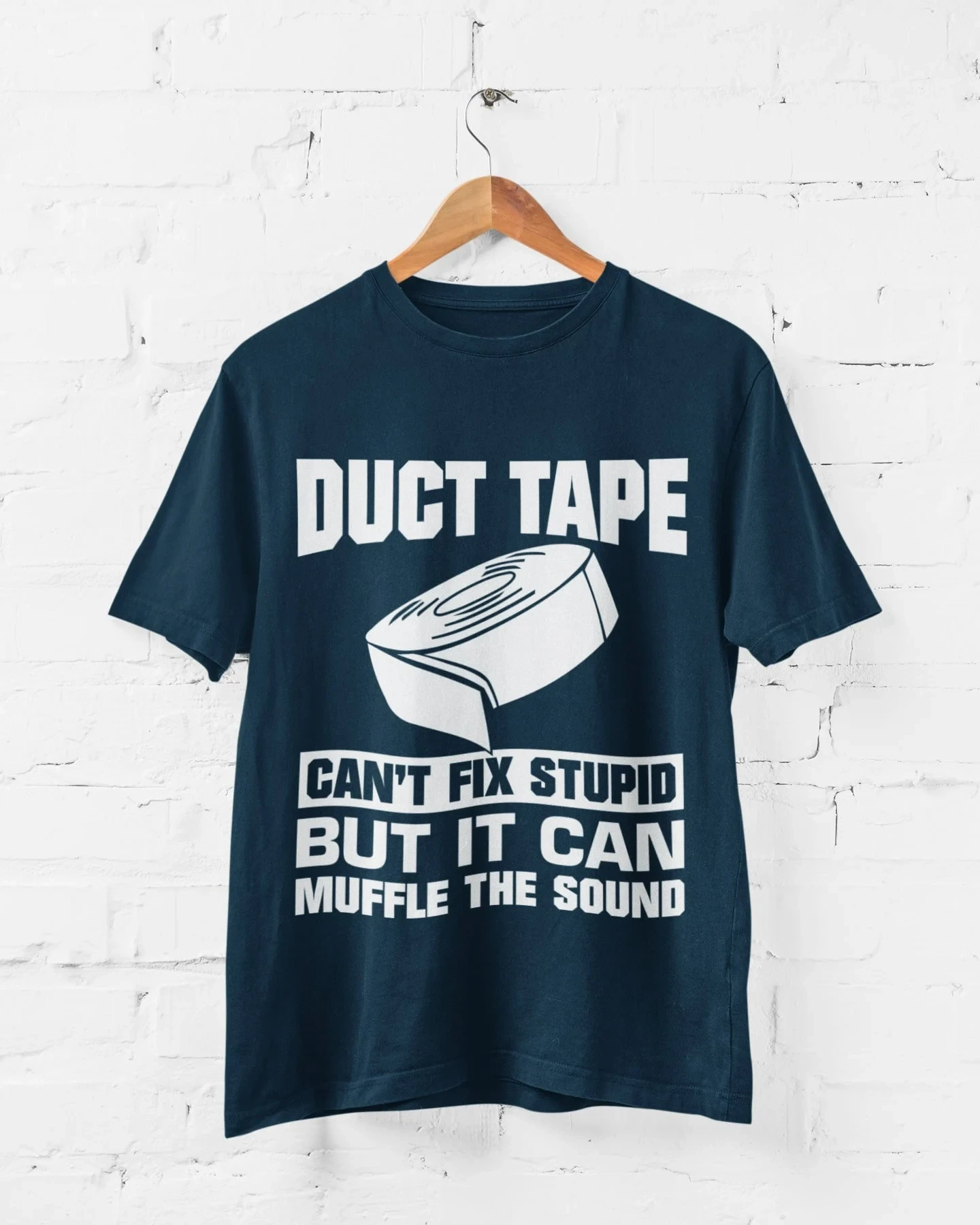 Daily Casual Fashion, Relaxed and Comfortable Funny Tape T-shirt: A Gift That Can Cover Up Jokes and Make You Laugh