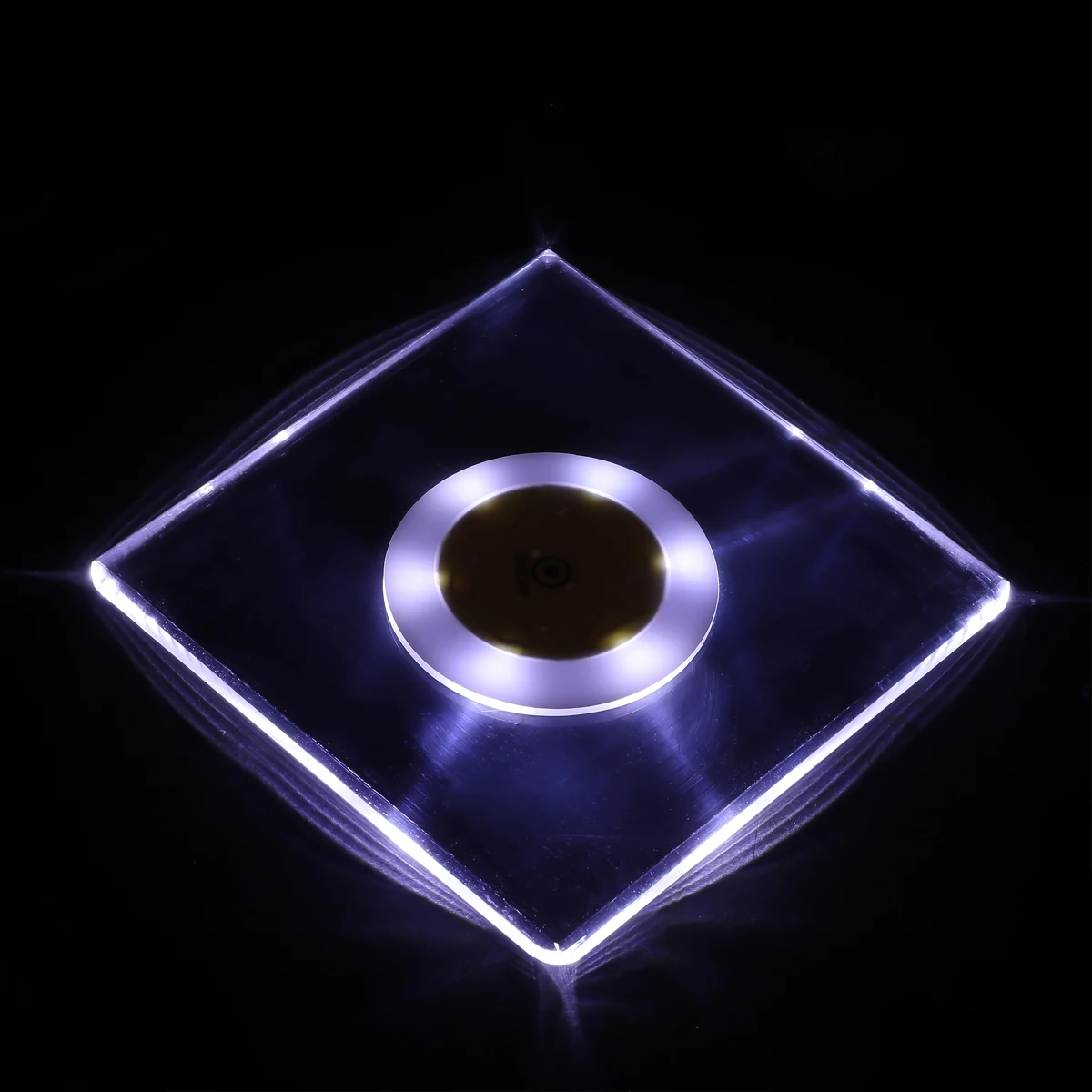 

3pcs Led Glow Coaster Set Acrylic Thin Untr Led Cup Mat For Car Home Bar Party Powered Easy Install Gift For