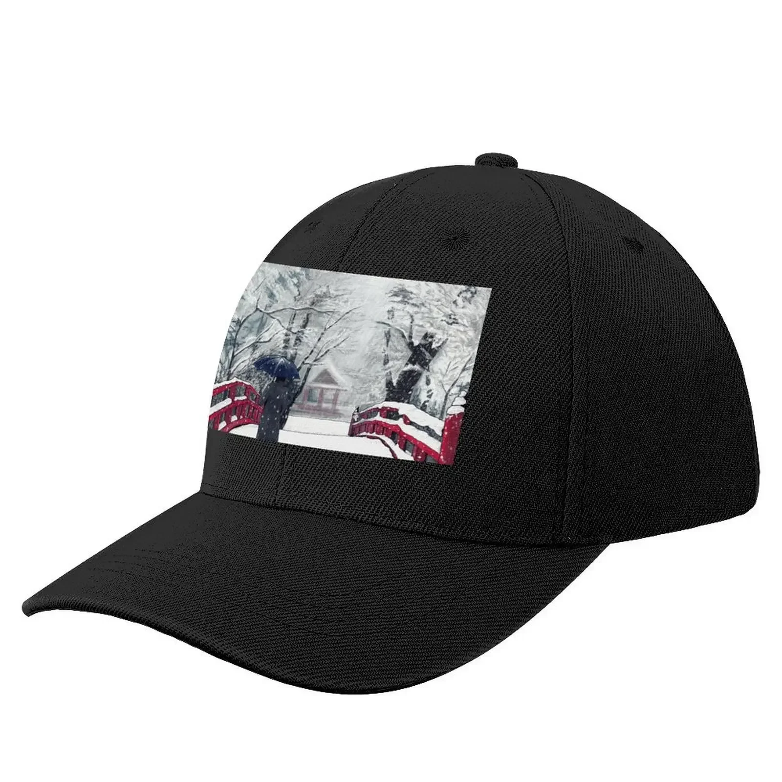 

Footprints in Snow Baseball Cap Streetwear fun hats Sun Hat For Children Sports Cap Women's Beach Visor Men's