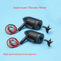 7.4V 12V Underwater Thruster Motor Engine 12cm Waterproof Propulsor With 3-Blades Propeller for RC Fishing Bait Boat Model