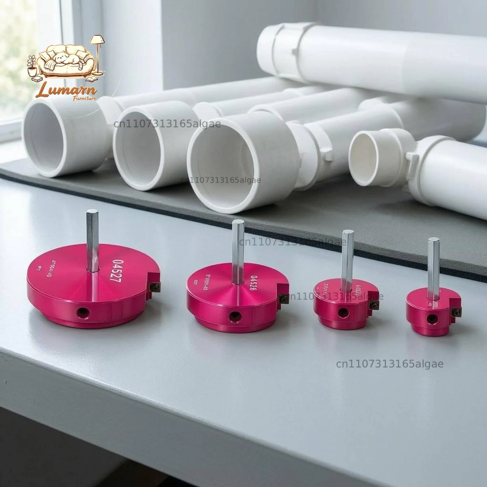 6 Pcs PVC Deburring Tool Efficient PVC Pipe Reamer Set Molded Interior Plumbing Tools